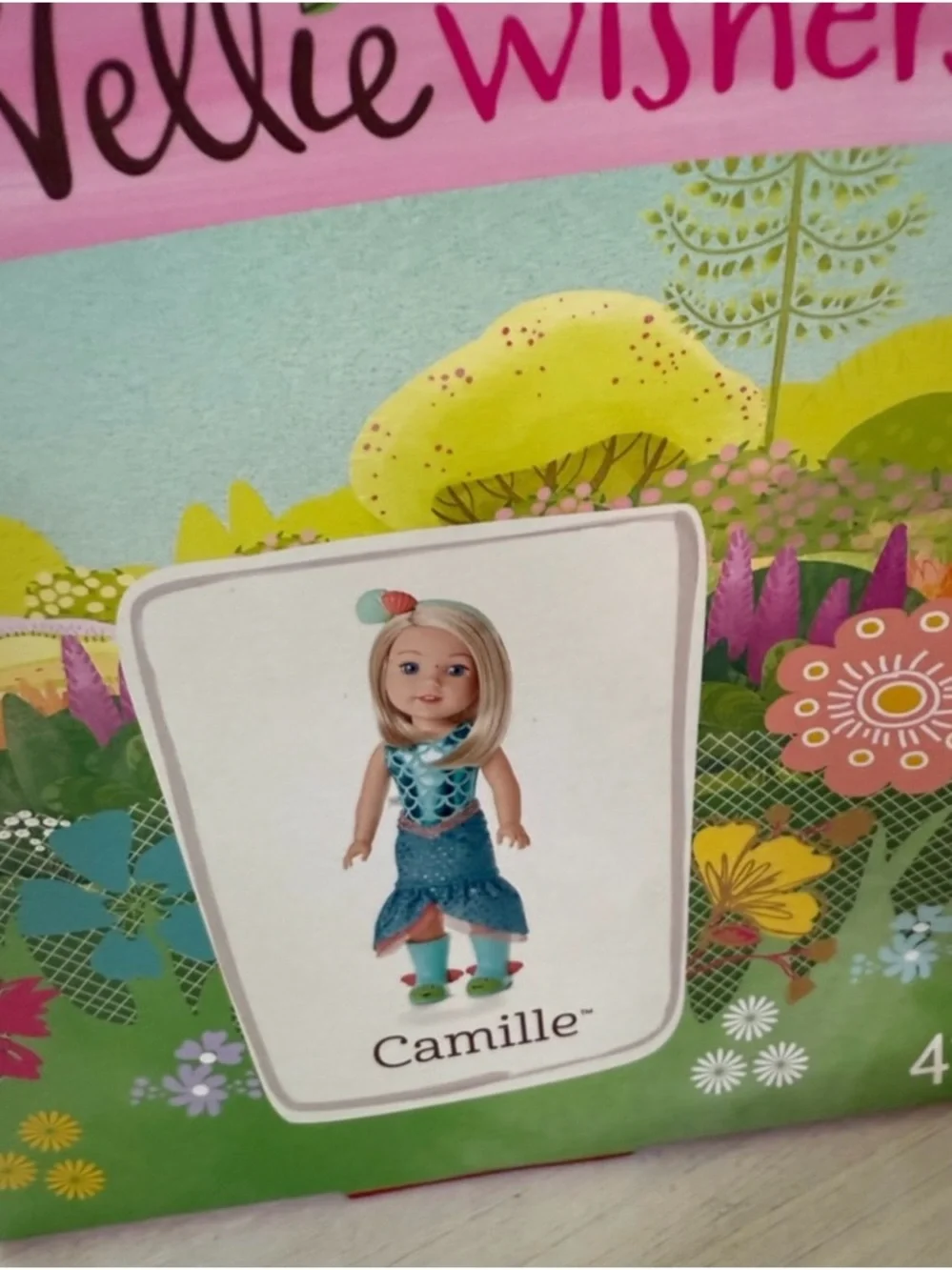 American Girl WellieWishers Doll Outfit - Blue Mermaid Dress & Boots